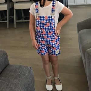American flag overalls